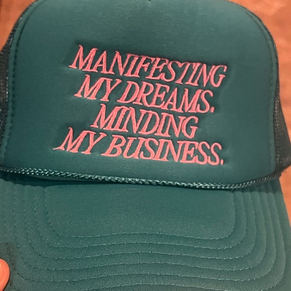 Dressed in lala manifesting my dreams, minding my business trucker hat - Picture 1 of 3
